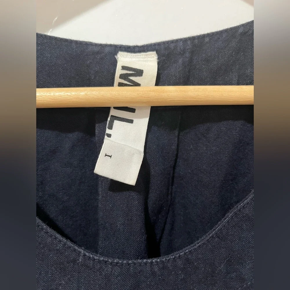 MHL by Margaret Howell Navy Linen Dress Size I - Picture 4 of 8